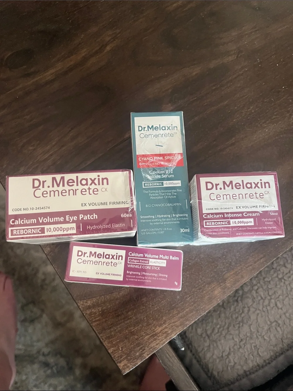 Calcium Volume Skincare Set - Pink Creams & Eye Patch